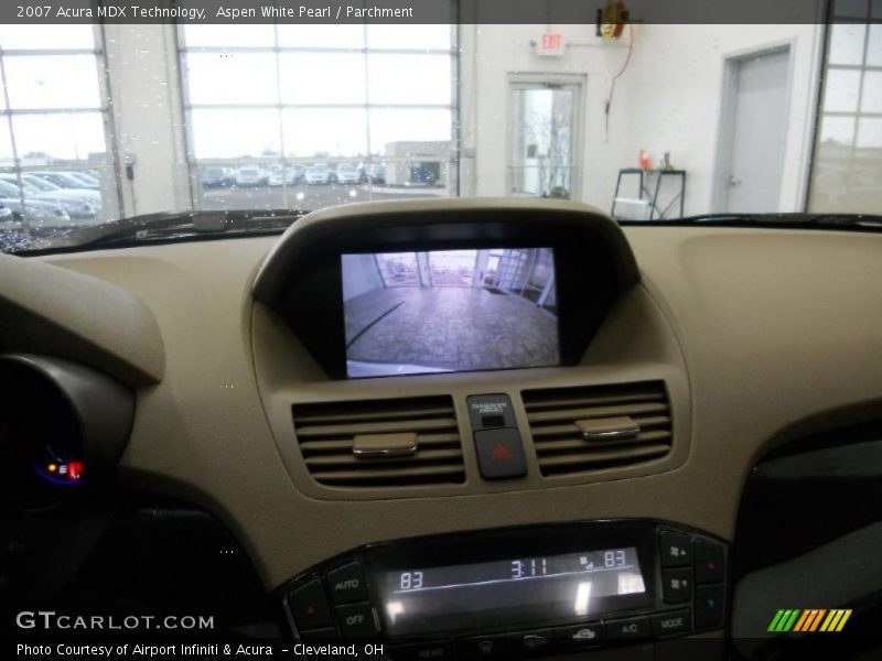 Aspen White Pearl / Parchment 2007 Acura MDX Technology