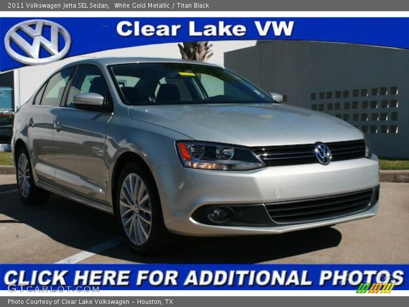 White Gold Metallic / Titan Black 2011 Volkswagen Jetta SEL Sedan