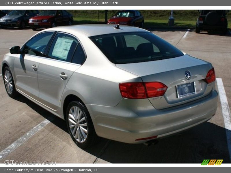 White Gold Metallic / Titan Black 2011 Volkswagen Jetta SEL Sedan