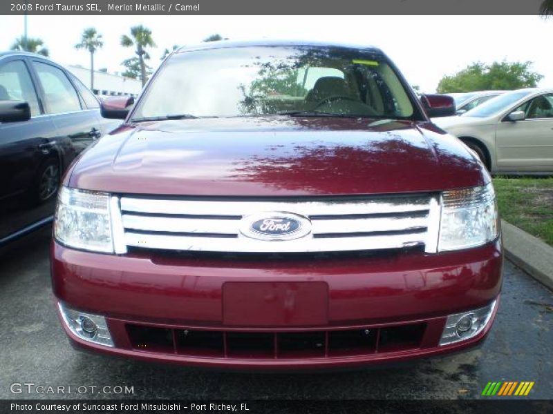 Merlot Metallic / Camel 2008 Ford Taurus SEL
