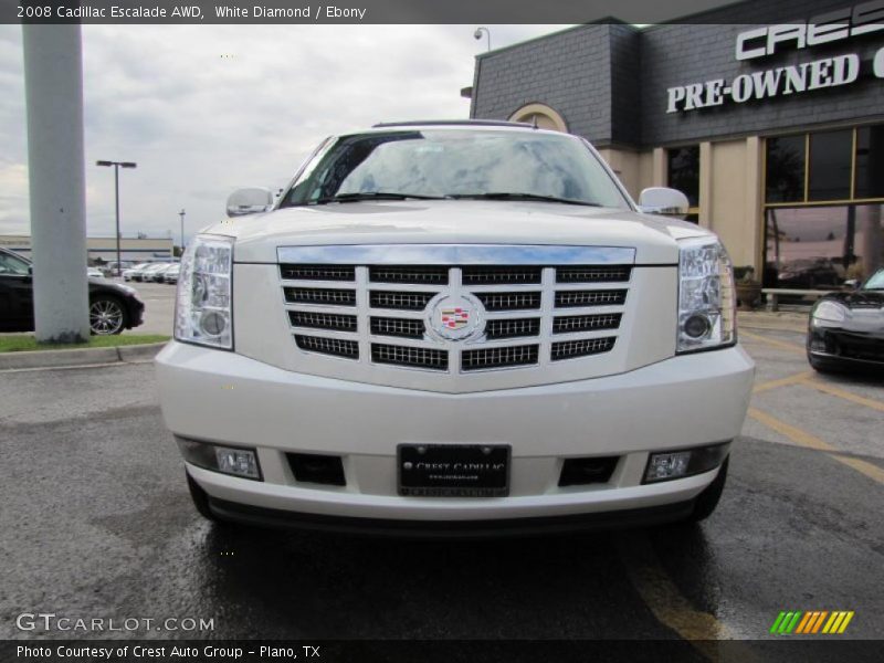 White Diamond / Ebony 2008 Cadillac Escalade AWD