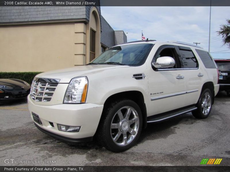 White Diamond / Ebony 2008 Cadillac Escalade AWD