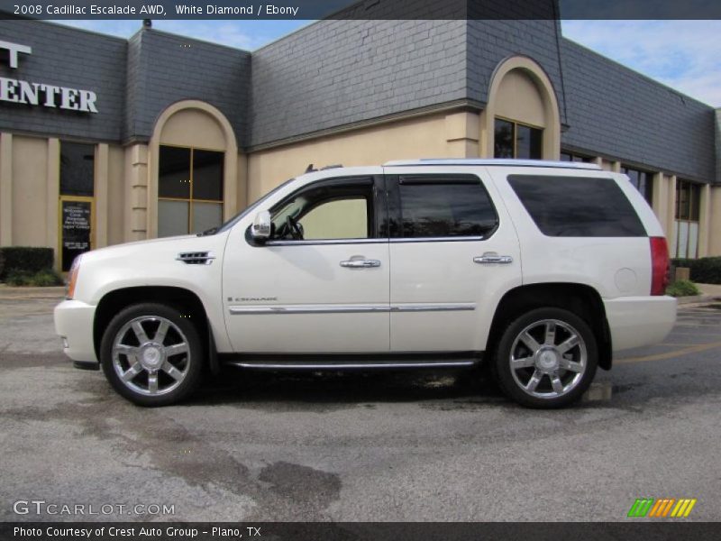 White Diamond / Ebony 2008 Cadillac Escalade AWD