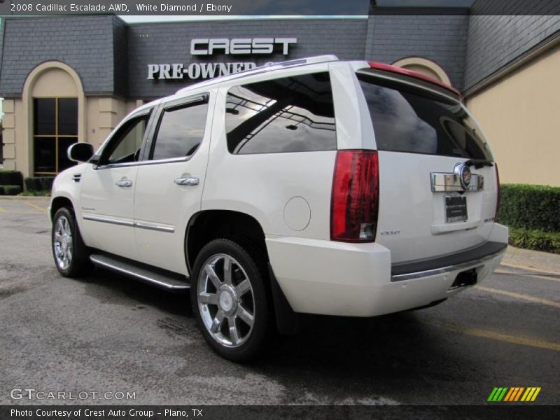White Diamond / Ebony 2008 Cadillac Escalade AWD