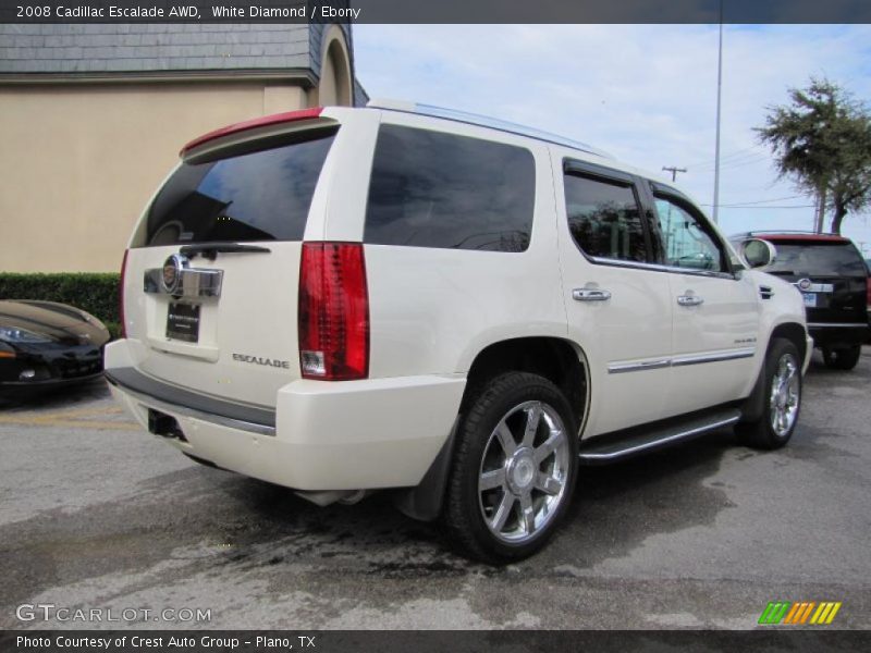 White Diamond / Ebony 2008 Cadillac Escalade AWD