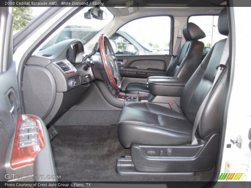 White Diamond / Ebony 2008 Cadillac Escalade AWD