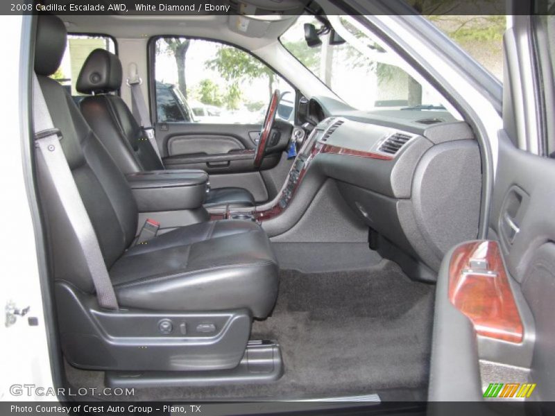 White Diamond / Ebony 2008 Cadillac Escalade AWD