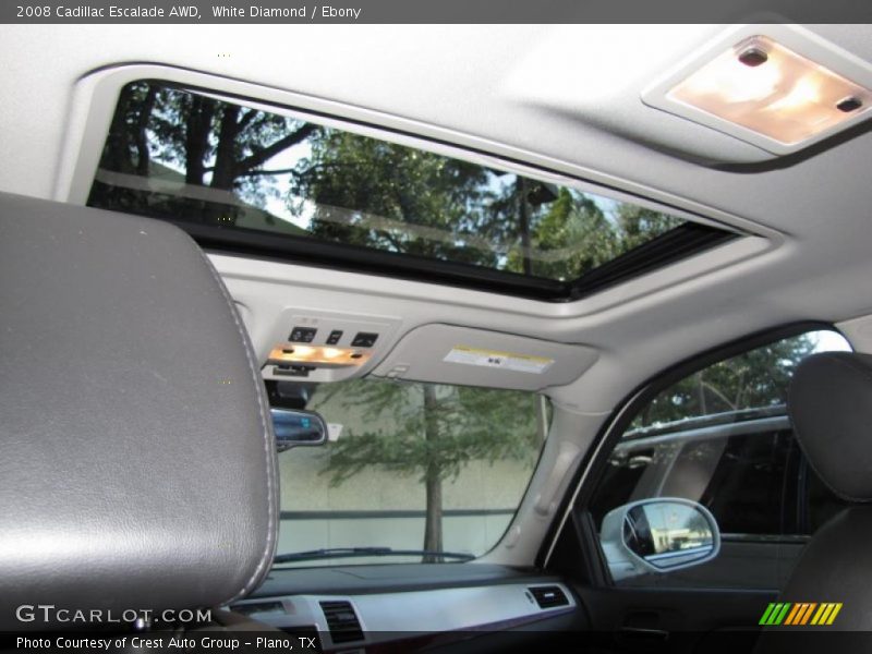 White Diamond / Ebony 2008 Cadillac Escalade AWD