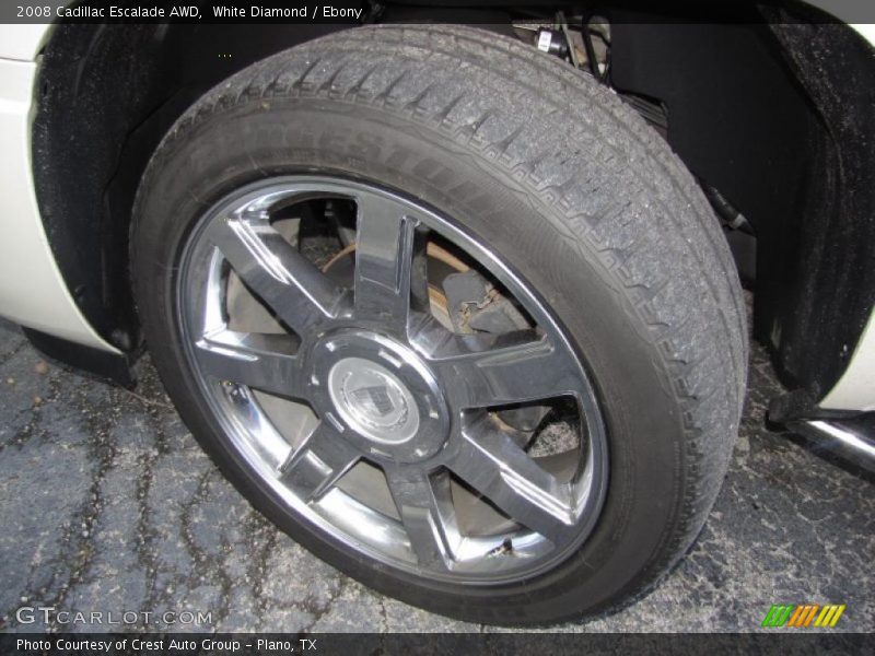 White Diamond / Ebony 2008 Cadillac Escalade AWD