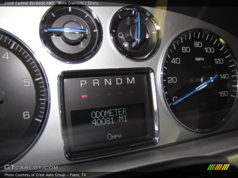 White Diamond / Ebony 2008 Cadillac Escalade AWD