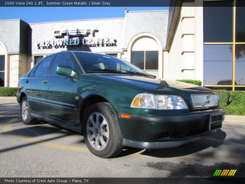 Summer Green Metallic / Silver Grey 2000 Volvo S40 1.9T