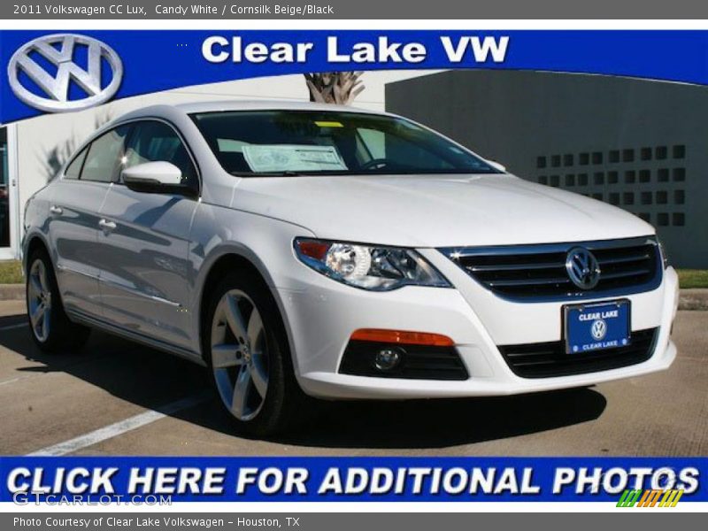 Candy White / Cornsilk Beige/Black 2011 Volkswagen CC Lux