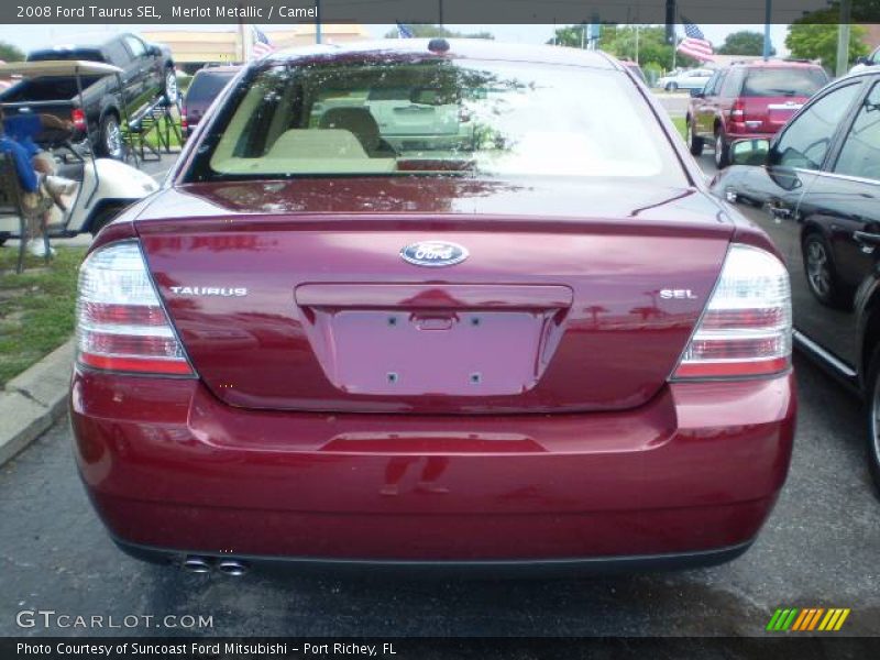 Merlot Metallic / Camel 2008 Ford Taurus SEL