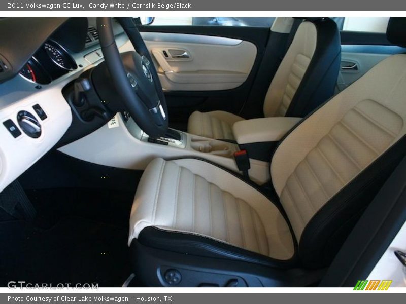  2011 CC Lux Cornsilk Beige/Black Interior