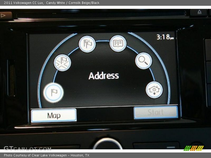 Navigation of 2011 CC Lux