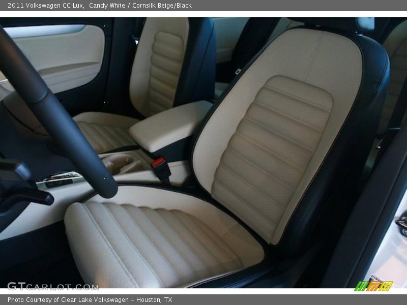  2011 CC Lux Cornsilk Beige/Black Interior