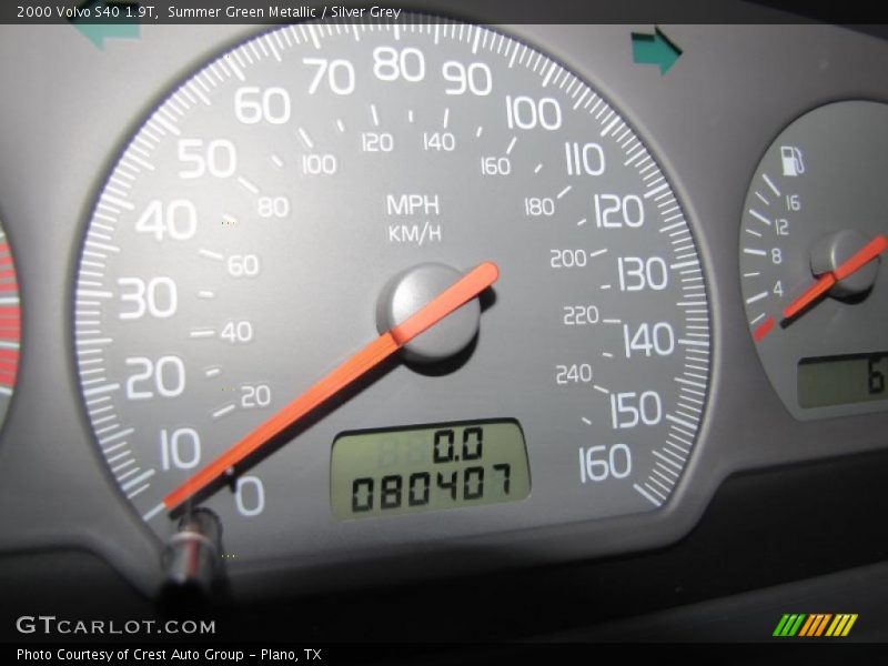 Summer Green Metallic / Silver Grey 2000 Volvo S40 1.9T