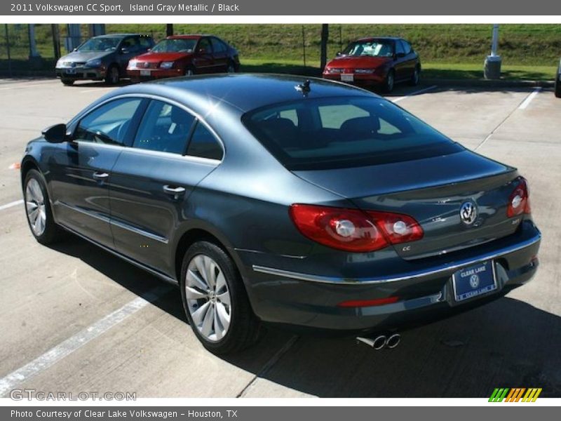 Island Gray Metallic / Black 2011 Volkswagen CC Sport