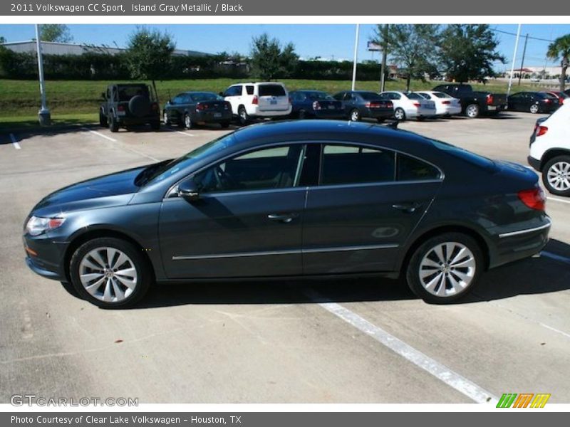 Island Gray Metallic / Black 2011 Volkswagen CC Sport