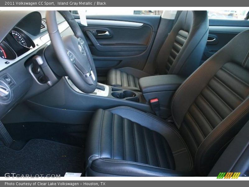 Island Gray Metallic / Black 2011 Volkswagen CC Sport