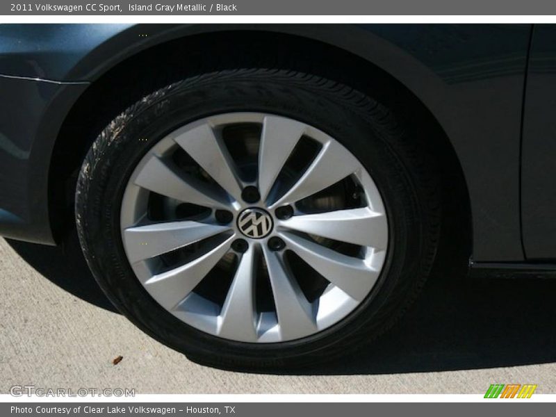 Island Gray Metallic / Black 2011 Volkswagen CC Sport