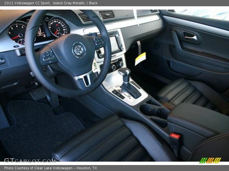 Island Gray Metallic / Black 2011 Volkswagen CC Sport