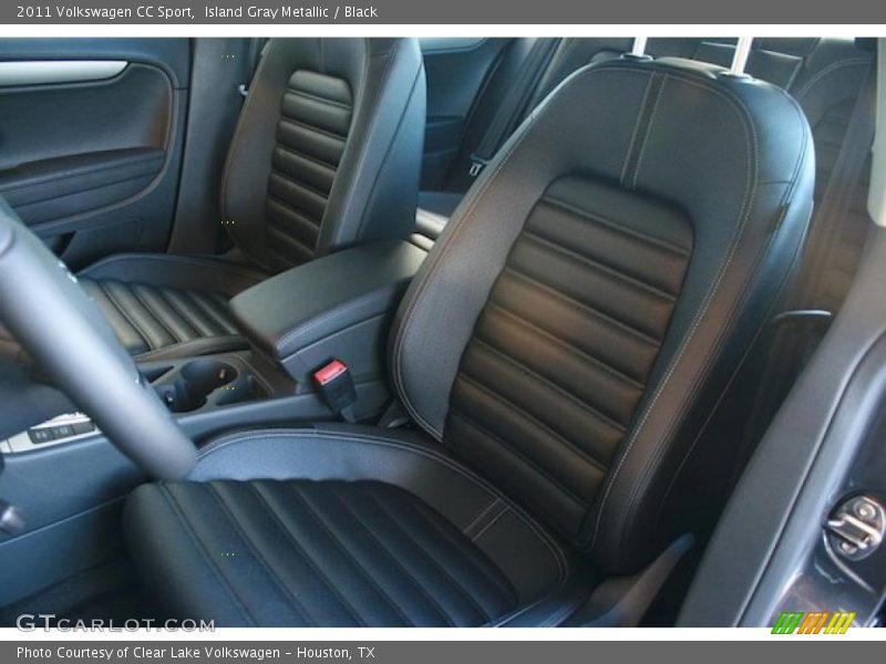 Island Gray Metallic / Black 2011 Volkswagen CC Sport