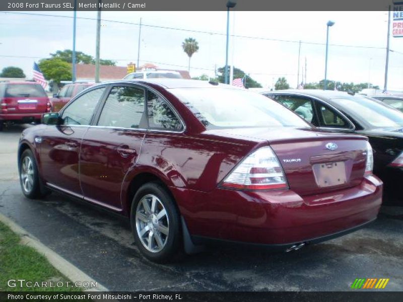 Merlot Metallic / Camel 2008 Ford Taurus SEL