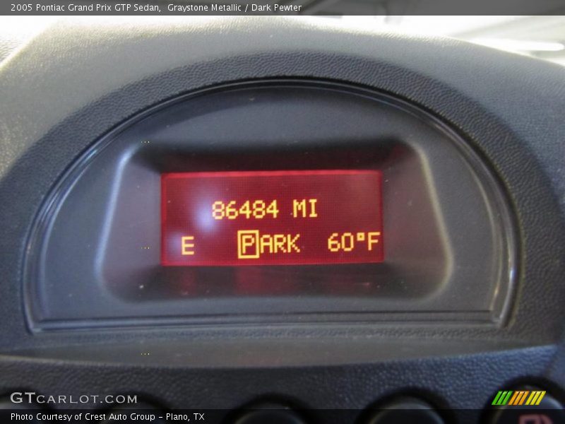 Graystone Metallic / Dark Pewter 2005 Pontiac Grand Prix GTP Sedan