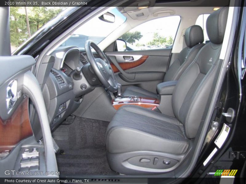 2010 FX 35 Graphite Interior