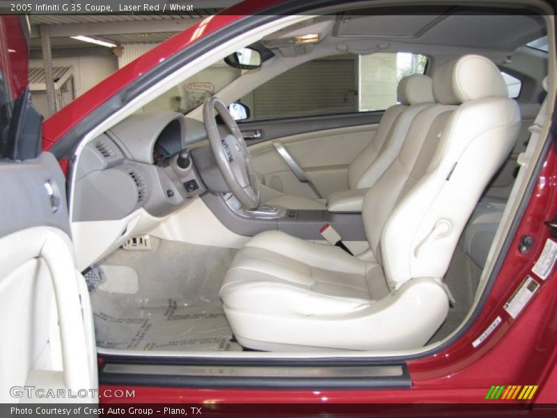 2005 G 35 Coupe Wheat Interior