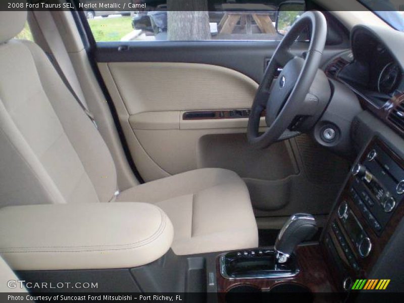 Merlot Metallic / Camel 2008 Ford Taurus SEL