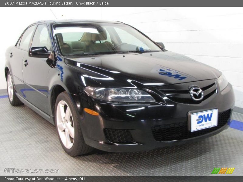 Onyx Black / Beige 2007 Mazda MAZDA6 i Touring Sedan