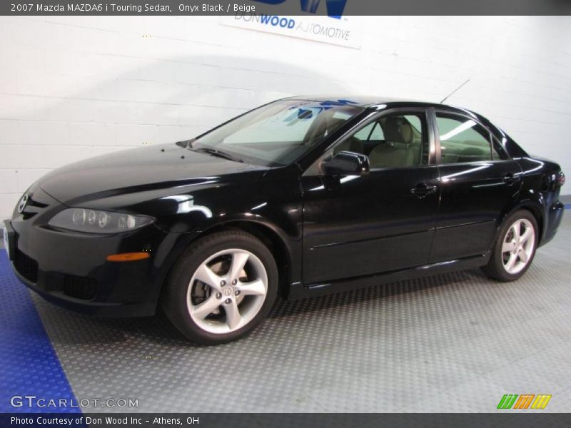 Onyx Black / Beige 2007 Mazda MAZDA6 i Touring Sedan