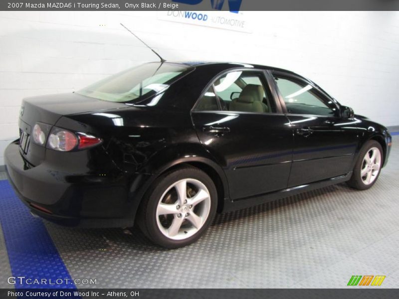 Onyx Black / Beige 2007 Mazda MAZDA6 i Touring Sedan