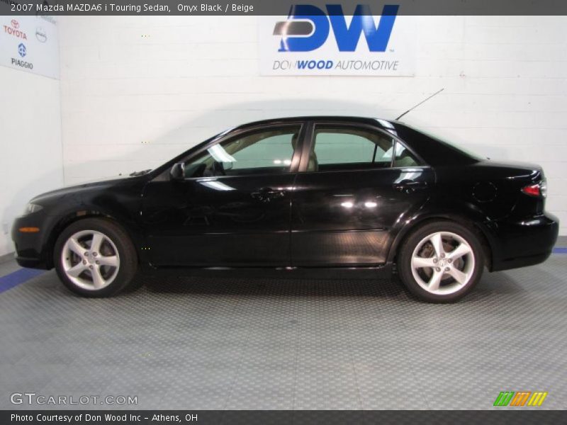 Onyx Black / Beige 2007 Mazda MAZDA6 i Touring Sedan