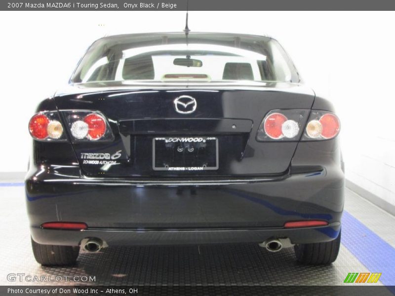 Onyx Black / Beige 2007 Mazda MAZDA6 i Touring Sedan