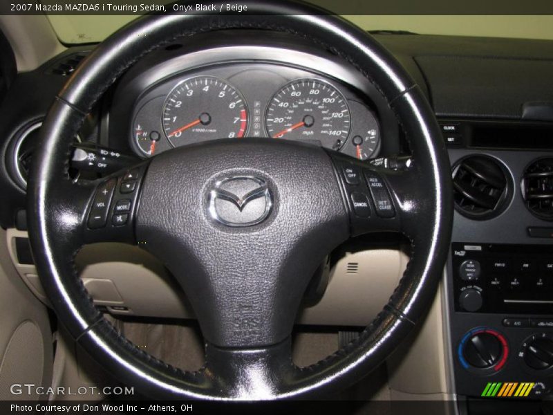 Onyx Black / Beige 2007 Mazda MAZDA6 i Touring Sedan