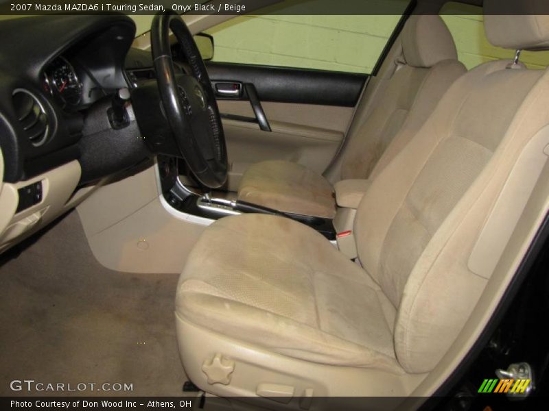 Onyx Black / Beige 2007 Mazda MAZDA6 i Touring Sedan