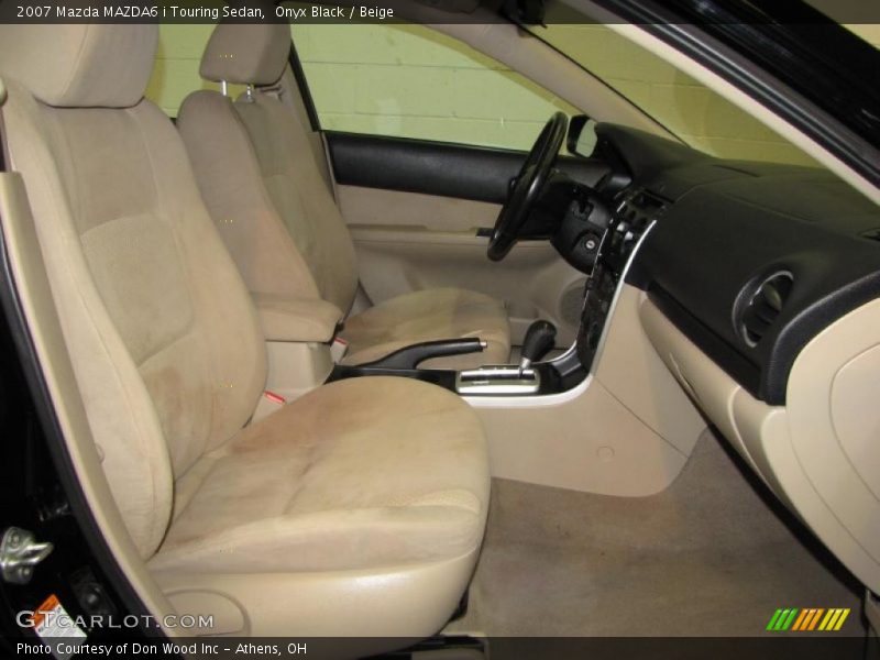 Onyx Black / Beige 2007 Mazda MAZDA6 i Touring Sedan