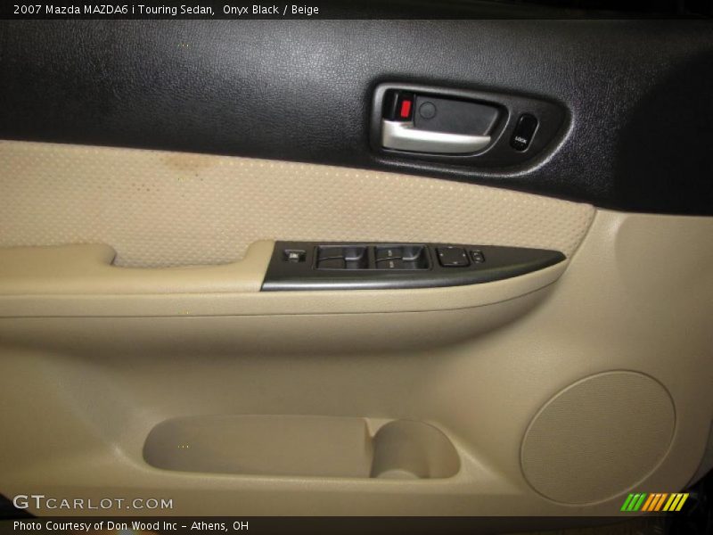 Onyx Black / Beige 2007 Mazda MAZDA6 i Touring Sedan
