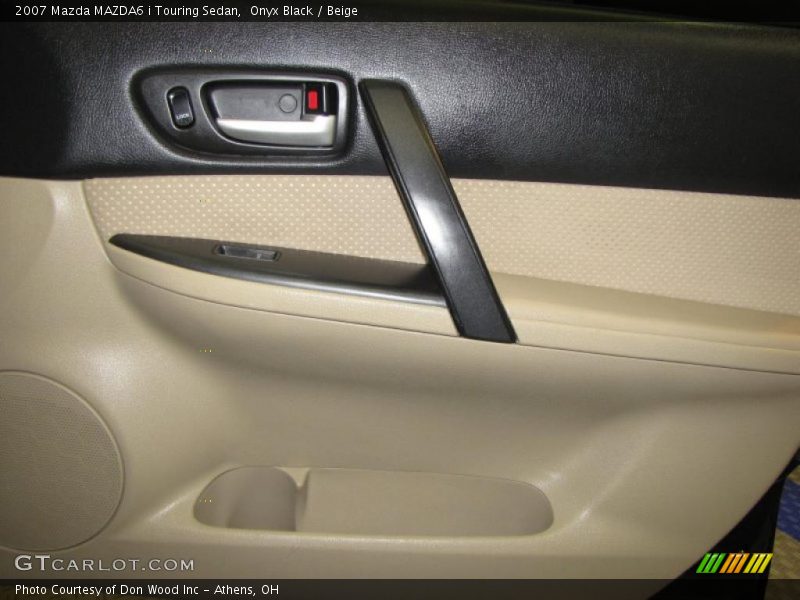 Onyx Black / Beige 2007 Mazda MAZDA6 i Touring Sedan