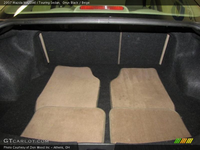 Onyx Black / Beige 2007 Mazda MAZDA6 i Touring Sedan