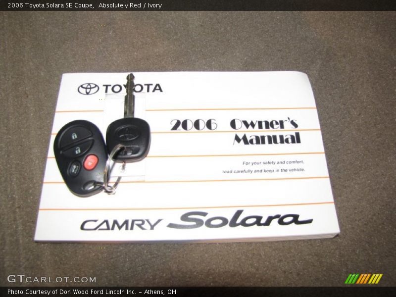Absolutely Red / Ivory 2006 Toyota Solara SE Coupe