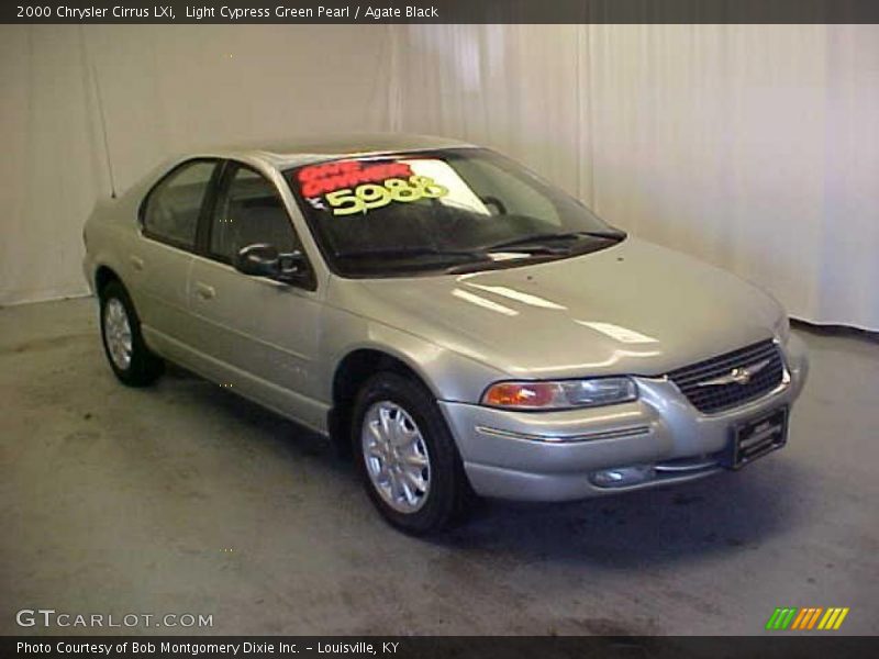 Light Cypress Green Pearl / Agate Black 2000 Chrysler Cirrus LXi