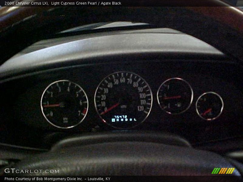Light Cypress Green Pearl / Agate Black 2000 Chrysler Cirrus LXi