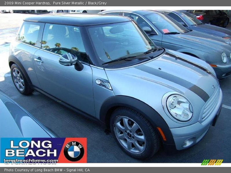 Pure Silver Metallic / Black/Grey 2009 Mini Cooper Hardtop