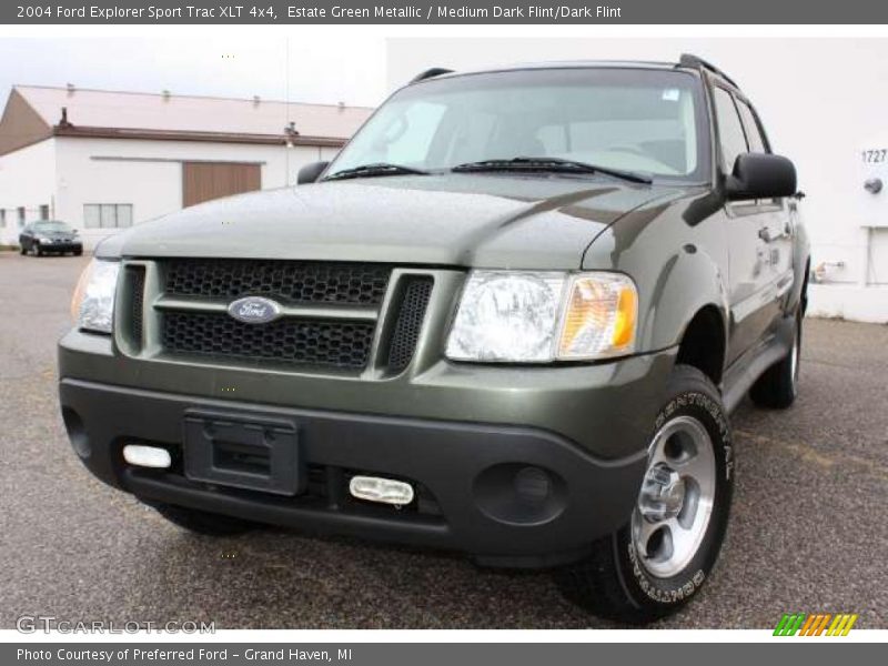 Estate Green Metallic / Medium Dark Flint/Dark Flint 2004 Ford Explorer Sport Trac XLT 4x4