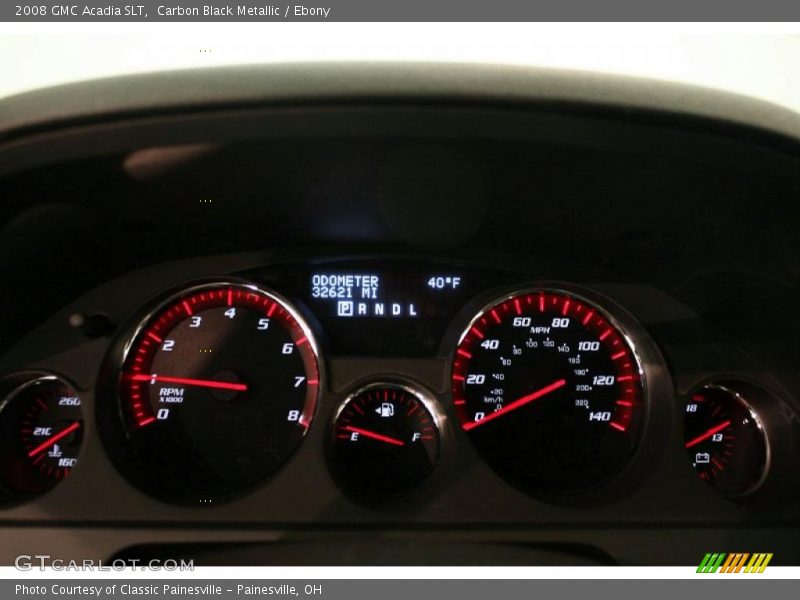 Carbon Black Metallic / Ebony 2008 GMC Acadia SLT