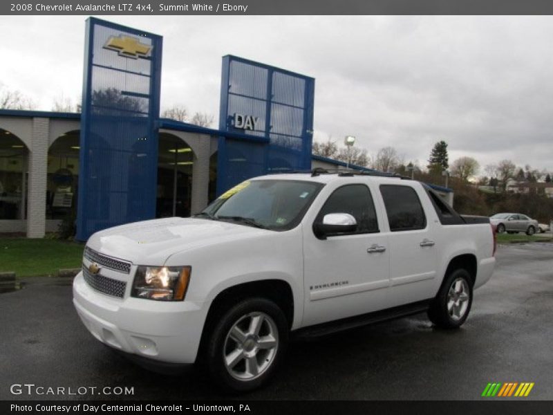 Summit White / Ebony 2008 Chevrolet Avalanche LTZ 4x4